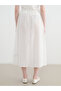 Nevavm Flared Skirt with Elastic Waist and Difference in Color - 4