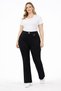 Curve High-Waisted Wide-Leg Zipper Pocket Plus-Size Women's Pants,874 - 3