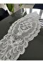 French Lace Luxury Tulle Guipure Chic Single Runner 50X140 cm - 3