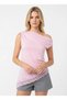 Women's Boat Neck Asymmetrical Cut Lace Detail Design Slim Fit Modal Blouse 26001 - 3