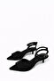 Noah Women's Heeled Suede Sandals Black - 2