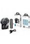 F15-2 Wireless Receiver Condenser Lavalier Microphone Noise Cancelling LED Lights Metal Type C