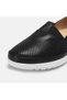 Large Size Women's Genuine Leather Padded Shoes 41-42-43-44 Black Leather - 6