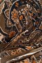 Viscose Velora Scarf Four Seasons Etro Pattern Green Brown 90X90 - 5