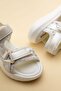 Şirinbebe Orthopedic Girls' Sandals with Nylon Sole and Velcro Side Closure - 2