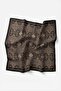 Viscose Velora Scarf Four Seasons Rug Pattern Dark Smoked 90X90 - 4