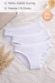 Women's Bikini Panties White 3-Piece Set - 3