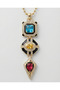 Design colorful zircon stone necklace - 4