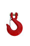 خطاف BMB Clevis Sip Wide Hook مع مشبك 3/8 طن - خطاف رفع ثقيل الوزن - 4