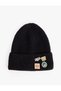 Multi-Colored Brooch Detailed Layered Beret