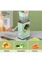 Rotary Cheese Grater & Vegetable Slicer, 3 Blade Drums, Non-Slip Strong Suction Base, Easy Manual - 3
