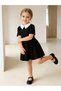 Girls Contrast Peter Pan Collar Dress - 2