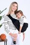 Black Ergonomic Baby Carrying Bag Baby Carrier Sling Stroller Baby Carrier Kangaroo Lightweight Practical - 3