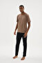 100% Cotton New Season Large Size V-Neck Men's Pajama Set - 5