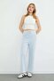 Striped Wide Leg Trousers with Elastic Waist - 3