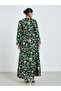 Green Floral Print Mukhawar Jalabiya - 5