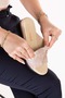 Genuine Leather House Slippers Özl.966 Beige Honeycomb - 6