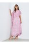 Pink Asymmetric Hem Draped Maxi Dress