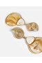 Resin Metal Sea Shell Earrings - 2