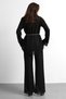 Molly Nelly Women's Belted Lace Blouse and Trousers Set - 8
