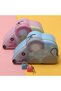 Metal Piggy Bank with Cute Mouse Figure - Children's Savings Box with Lock and Key, Pink - 3
