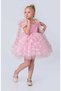 Girl's Pink Princess Dress Tulle Evening Dress-1683P