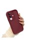 Shockproof Simple Maroon Silicone Phone Case Compatible with Vivo Y29