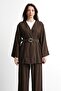 Molly Nelly Women's Belted Top and Bottom Pants Set - 4
