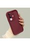 Shockproof Simple Maroon Silicone Phone Case Compatible with Vivo Y29 - 3