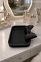Minimal Jewelry Organizer Tray with Bow Detail for Rings, Earrings, Necklaces Organizer Stand (Plastic) - 3