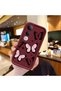 Vivo V50 Lite Compatible Shockproof Simple Claret Red Silicone Phone Case Butterfly Pattern