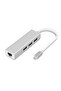 محول من النوع C إلى 3 منافذ USB 3.0 + RJ45 Gb