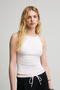 Celisse women's soft and flexible organic cotton backless white blouse with straps - 4
