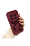 Vivo X200 Pro Compatible Shockproof Simple Claret Red Silicone Phone Case Butterfly Pattern - 2