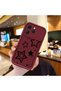 Tecno Spark 40 Compatible Shockproof Simple Claret Red Silicone Phone Case Star Pattern