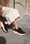 Lestiro Women's Brown Genuine Leather Suede Special Sneaker Sole