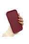 Mi 15t Pro Compatible Shockproof Simple Claret Red Silicone Phone Case - 2