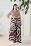 Brown Patterned Pants - 3