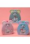Metal Piggy Bank with Little Mouse Figure - Children's Savings Box with Lock and Key, Blue - 3