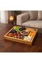 Wooden Tray 30cm – Square Serving Tray - فطور العيد صينية تقديم خشب بامبو - 2