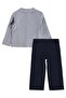 3-Piece Set with Shirt for 2-5 Years Old - Navy Blue - 4