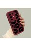 Infinix Note 50 Pro 4g Compatible Shockproof Simple Claret Red Silicone Phone Case Kiss Pattern - 3