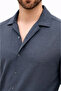 Men's Aerobin Fabric Oversize 4 Season Long Sleeve Comfortable Fit Shirt - Smoked - 2
