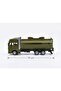 Pull and Drop 19cm Construction Vehicle Themed Tanker Detailed Tanker with Openable Covers Toy Truck Green - 2