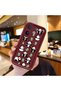 Vivo V60 Compatible Shockproof Simple Claret Red Silicone Phone Case Panda Pattern