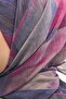 وشاح أوليندا من مزيج الحرير بنمط تجريدي باللون الأزرق الداكن 90x90 - 5