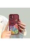 For Oppo A5 5g Compatible Shockproof Simple Claret Red Silicone Phone Case Smile Pattern - 7