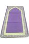 YU WELL Foldable Prayer Mat with Back Support & Carrying Bag, 2-in-1 Prayer Rug 110×60CM Purple - 5