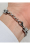 Black and Silver Steel Men's Bracelet Frj10169A-J 2 Year Warranty Gift Boxed - 2
