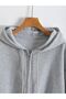 Zippered Hooded Oversize Sweatshirt - 3